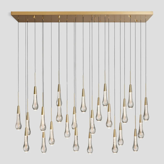 Raindrop Linear Chandelier 50'' for dining room&Kitchen