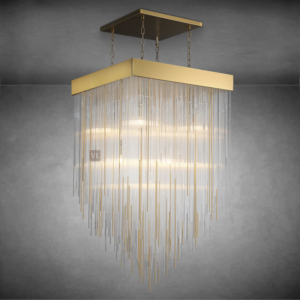 Siren Series Elegant Glass Chandelier Fixture Living Room