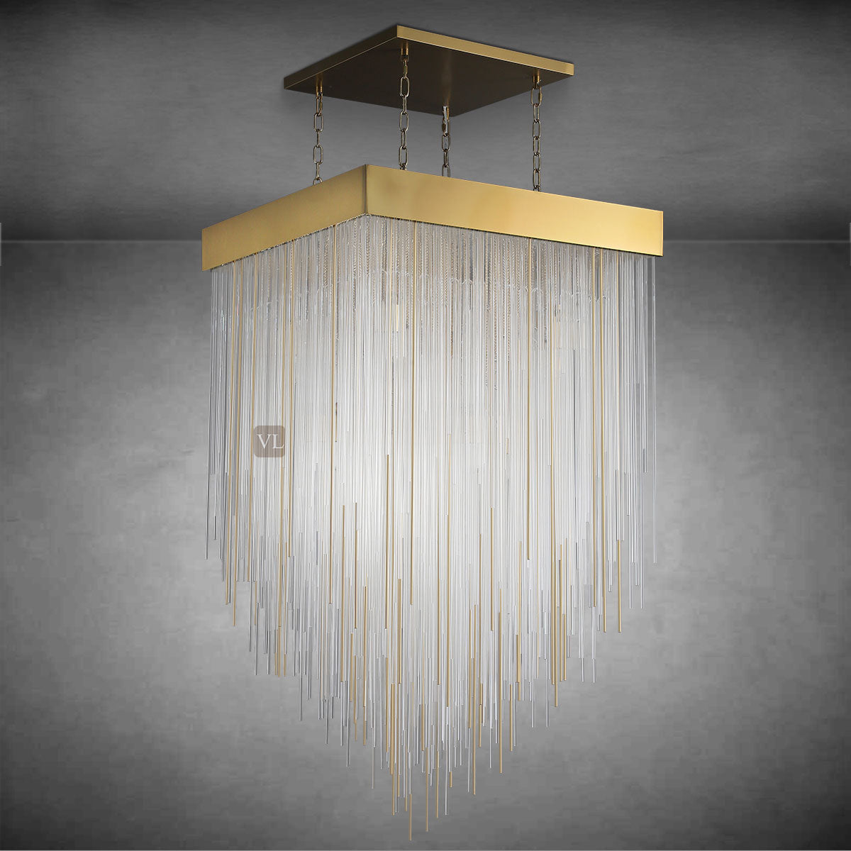 Siren Series Elegant Glass Chandelier Fixture Living Room