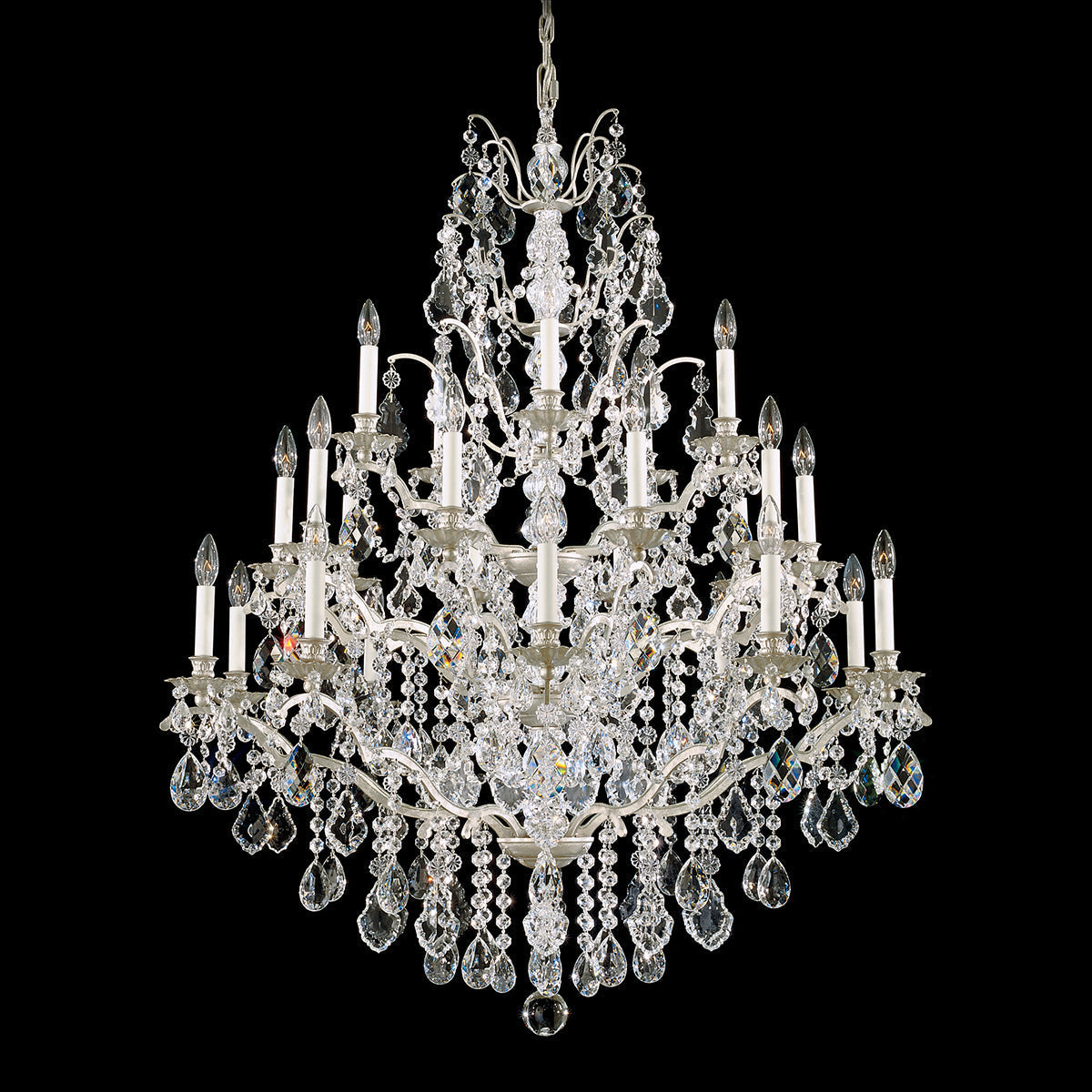 Bordeaux Crystal Chandelier 40"