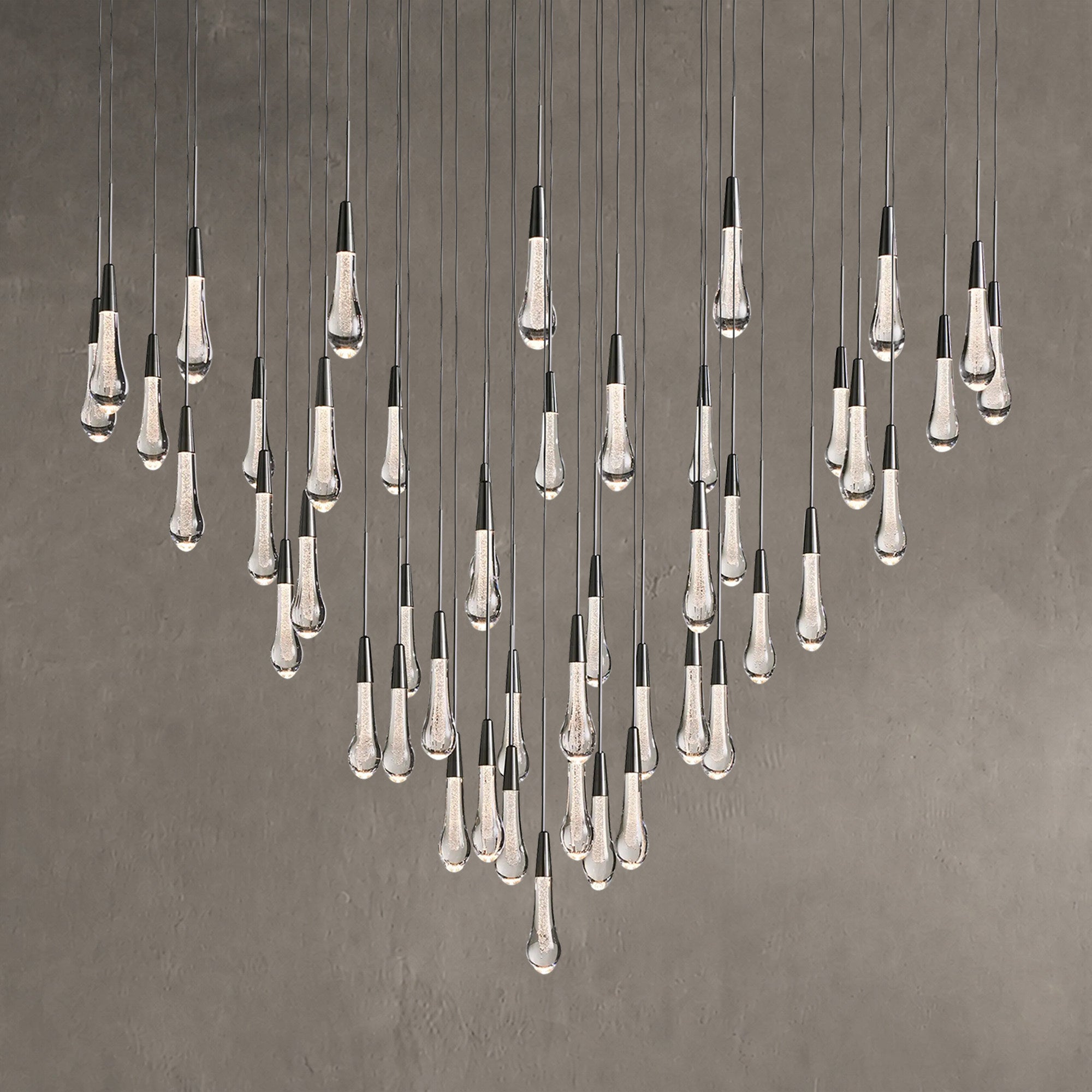 Soltaire Round Chandelier 17" 24" 36“ 58“