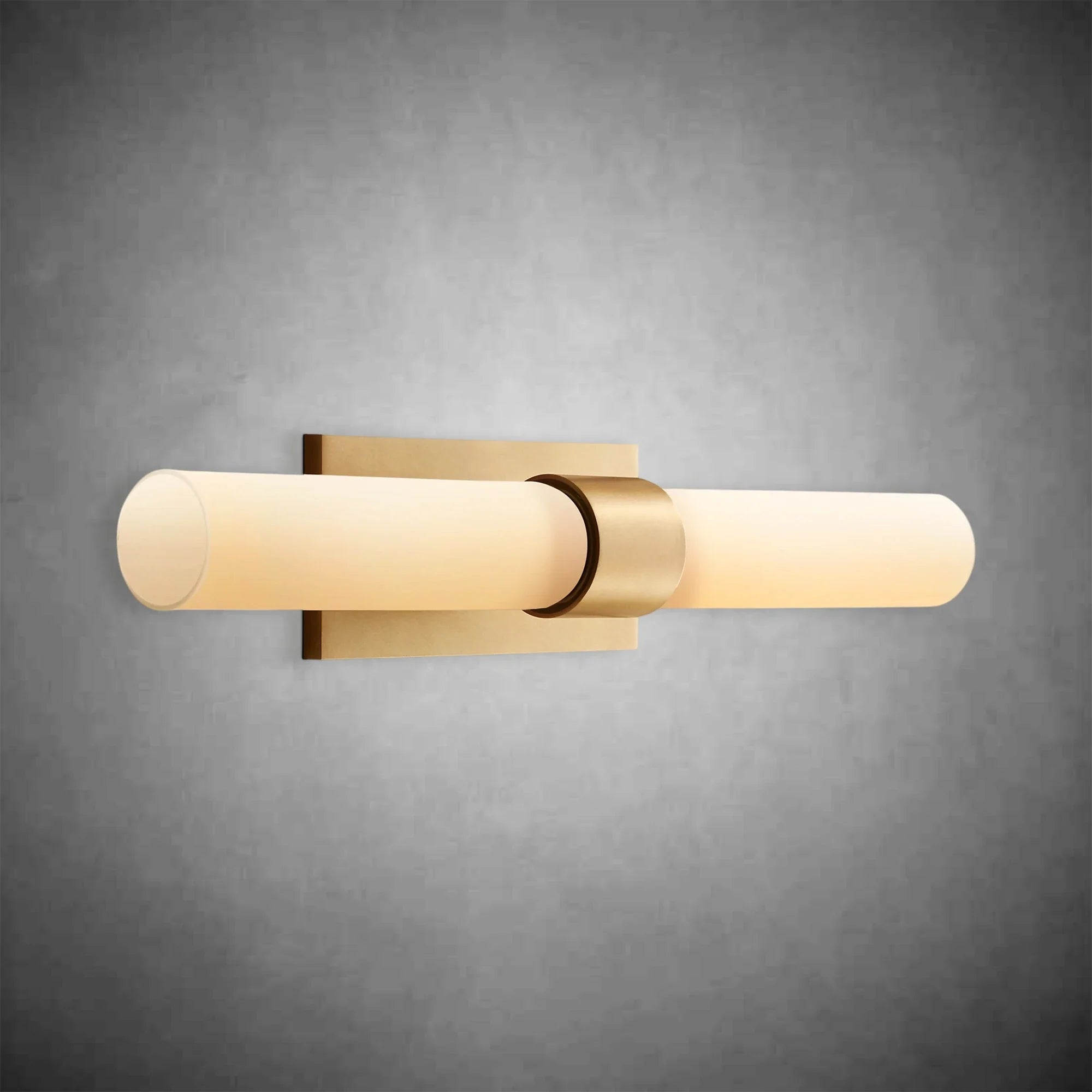 Ravel Milk Glass Wall Sconce with Brass, Black, Nickel Finishes