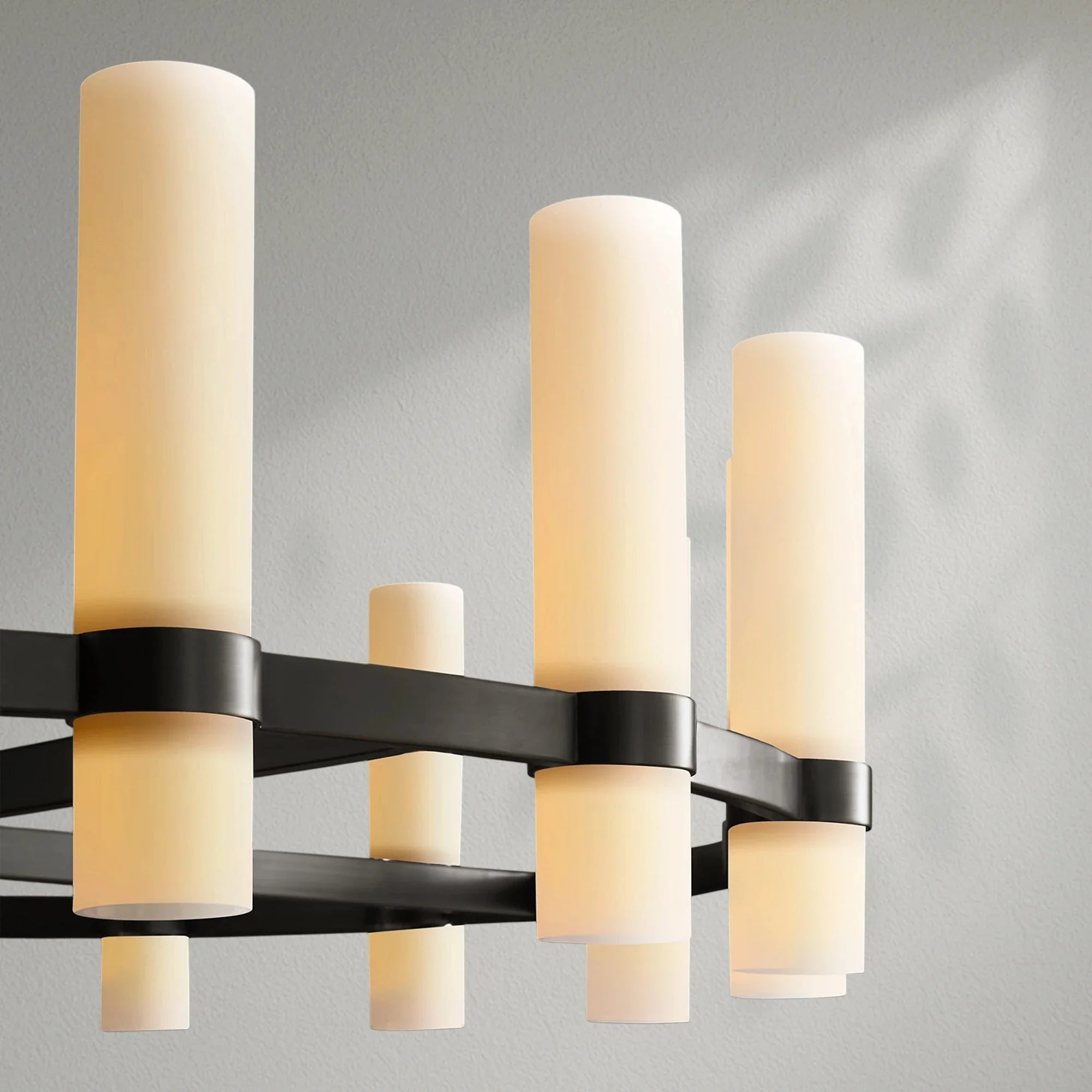 Savelle Round Milk Glass Chandelier
