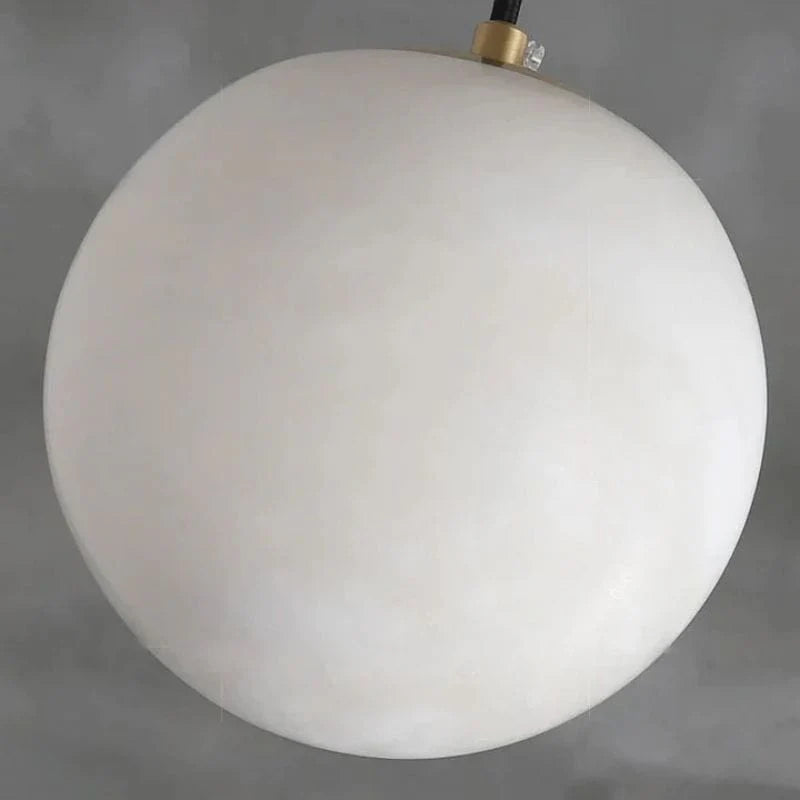 Modern Luxury Alabaster Ball Pendant Light, Island Mini Pendant Light