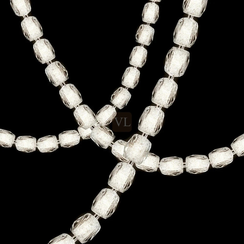 Modern Crystal Bead Chandelier