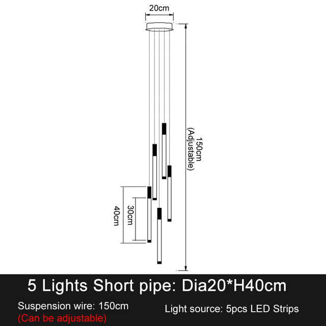 La Barra Staircase Foyer Chandelier