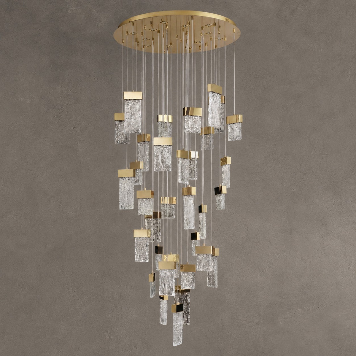 Knox Blown Glass Cascading Chandelier 31.5"