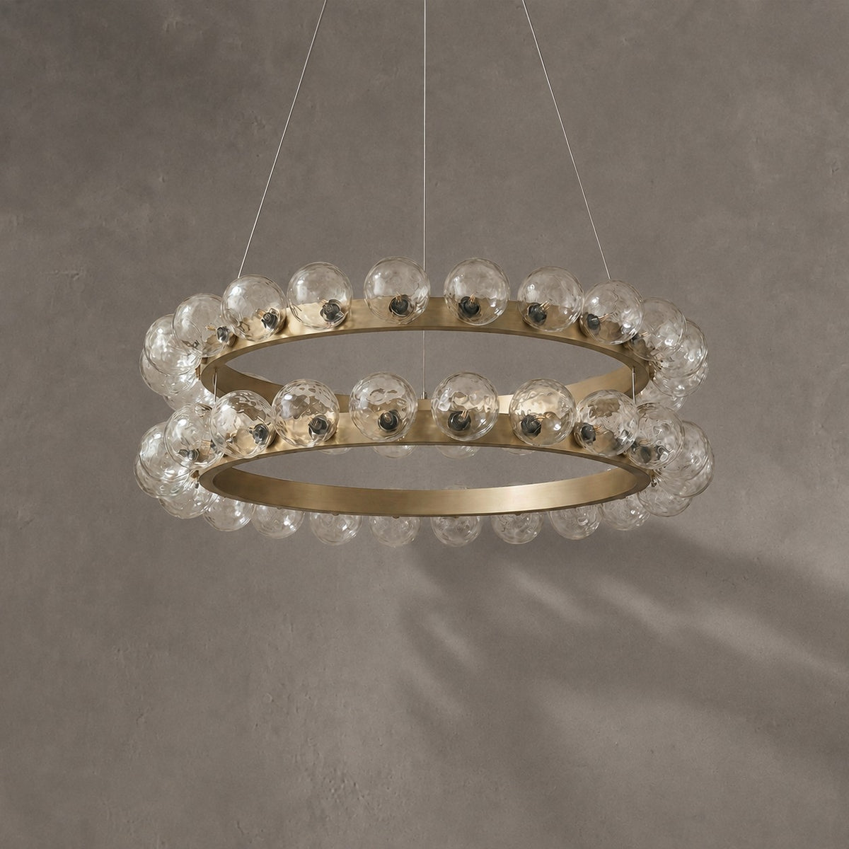 Ellison Bubbles Nested Glass Chandelier 39"