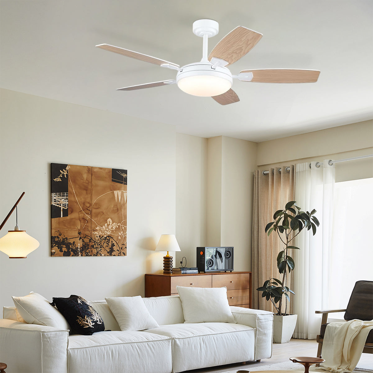 Zephyra Ceiling Fans with Lights 52"