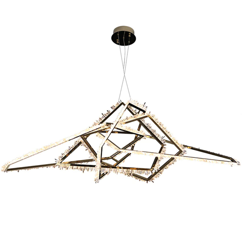 Marty Modern Rock Crystal Irregular Chandelier