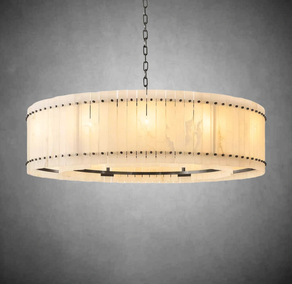 Marino Alabaster Round Chandelier