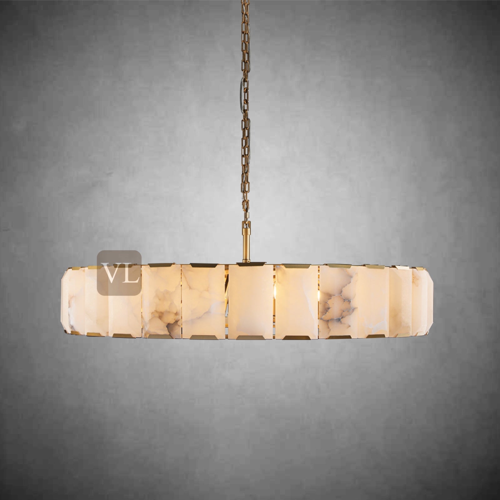 Hartley Calcite Round Chandelier 19"/31"/43"/60"