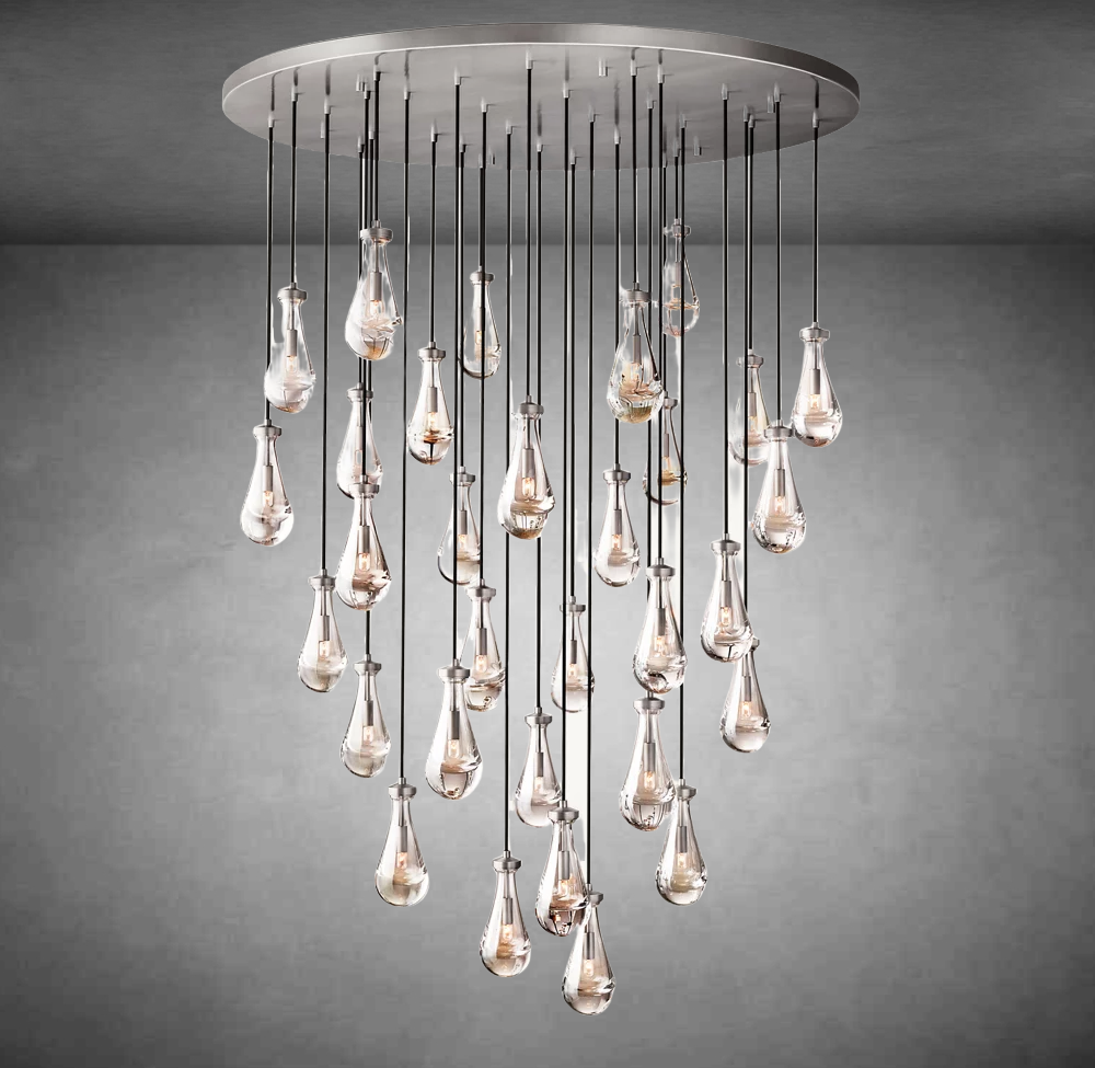 Raindrop Round Chandelier