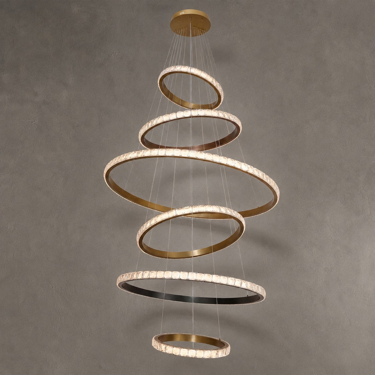 Drake Crystal Cascading Chandelier