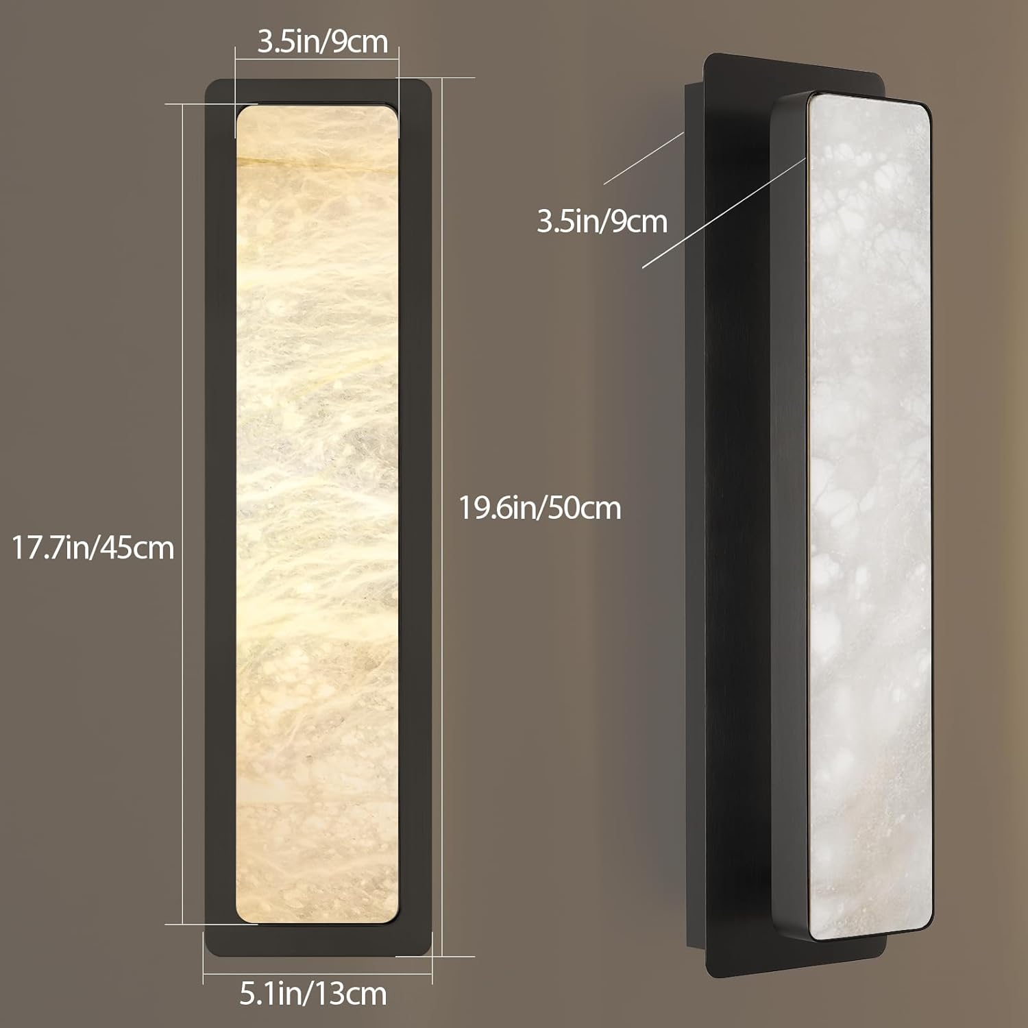 Elegant Montreux AlabasterMarble Wall Lamp with LED