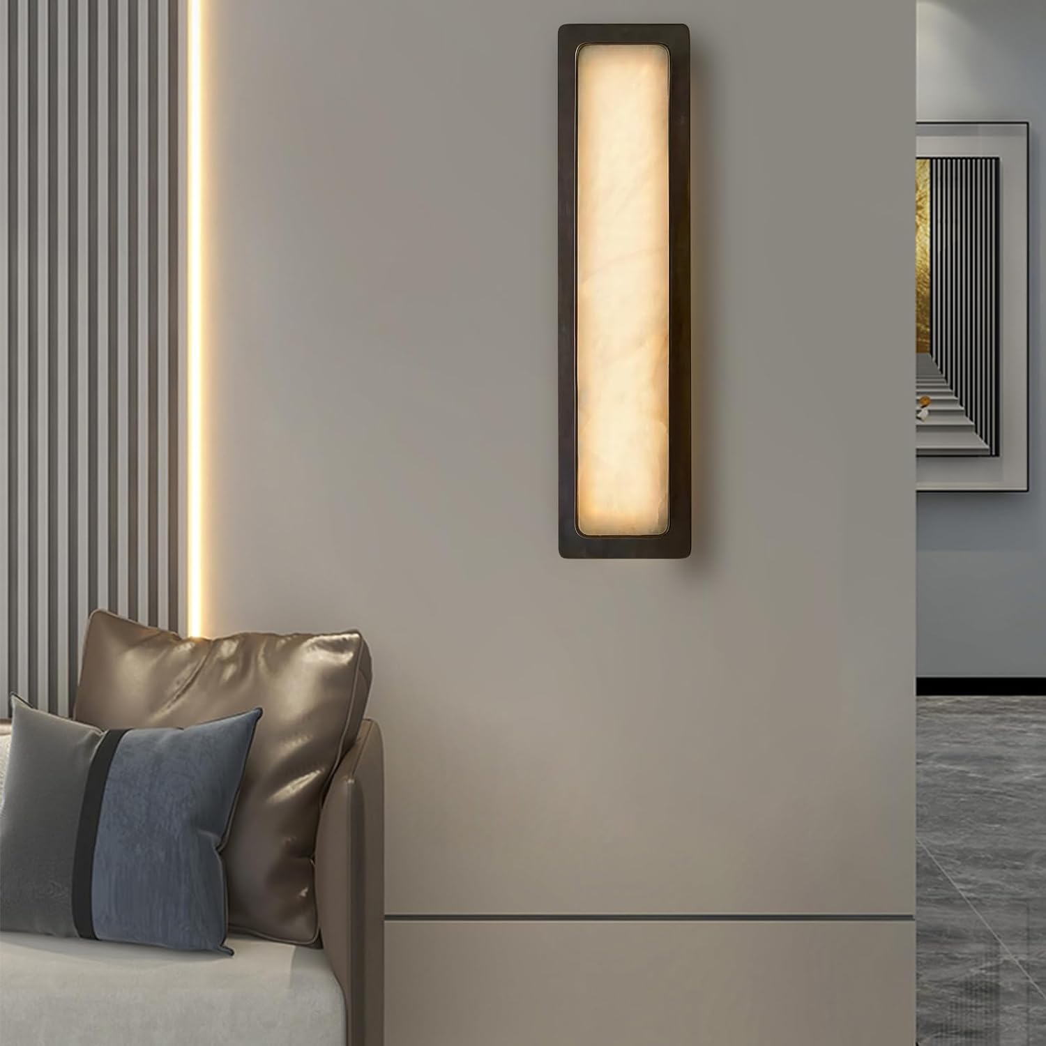 Gold Modern LED Acrylic Wall Sconce 19W Cool White