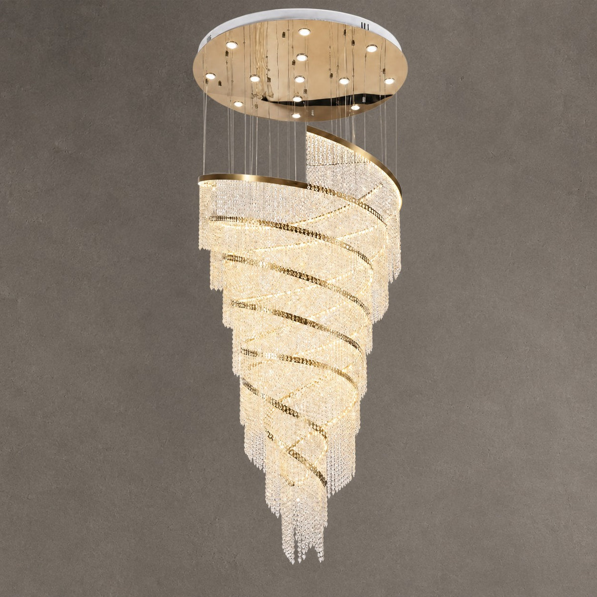 Bacca Crystal Halo Chandelier