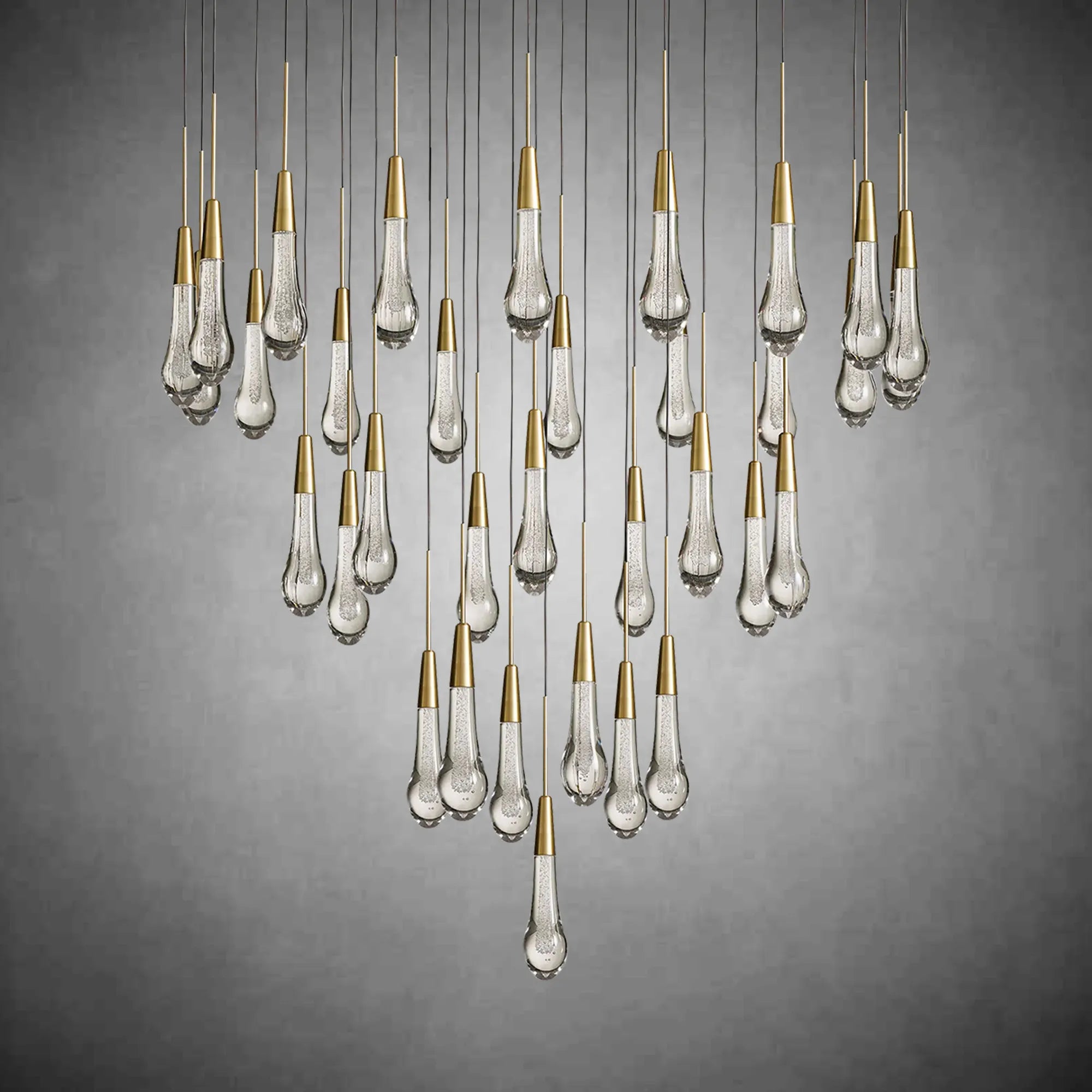 Soltaire Round Chandelier 17" 24" 36“ 58“