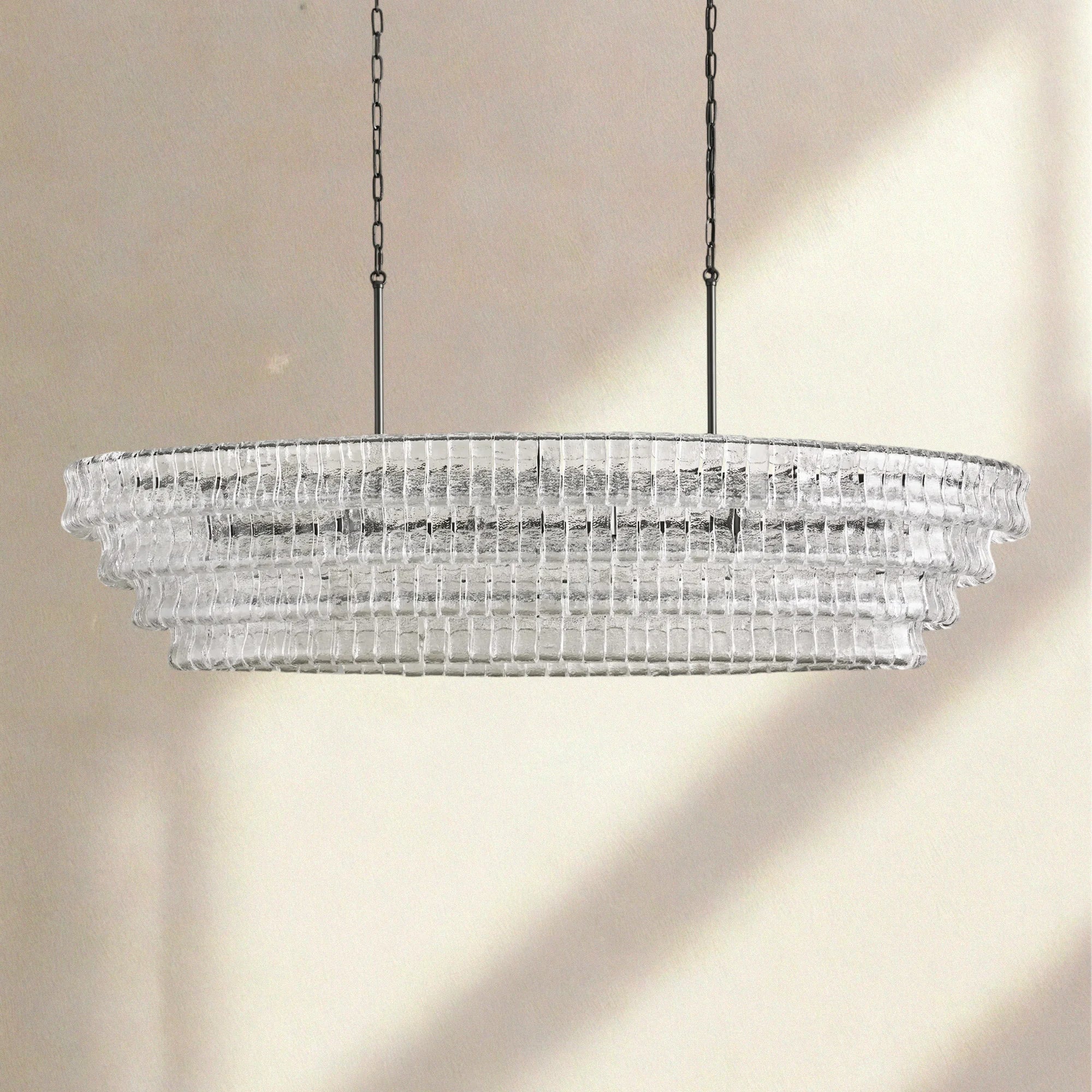 Ghiaccio Oval Chandelier