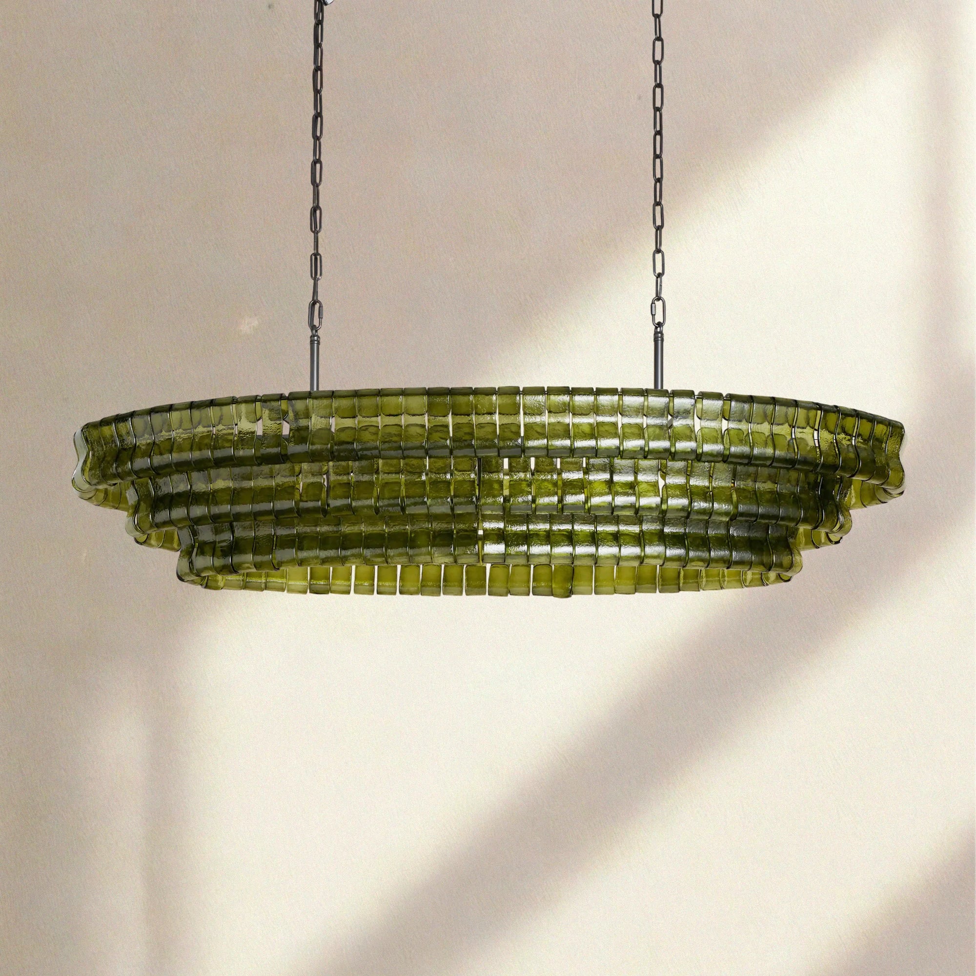 Ghiaccio Oval Chandelier