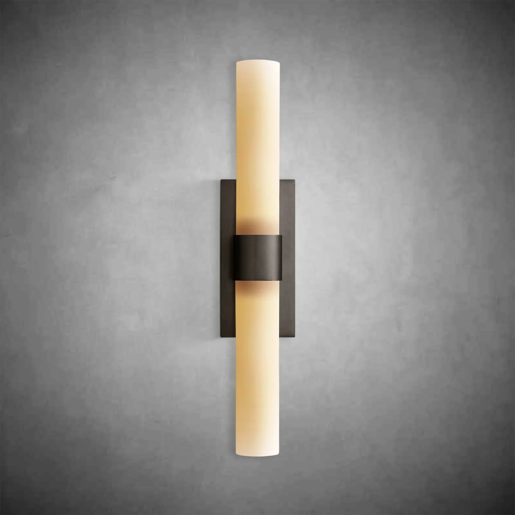 Ravel Milk Glass Wall Sconce with Brass, Black, Nickel Finishes