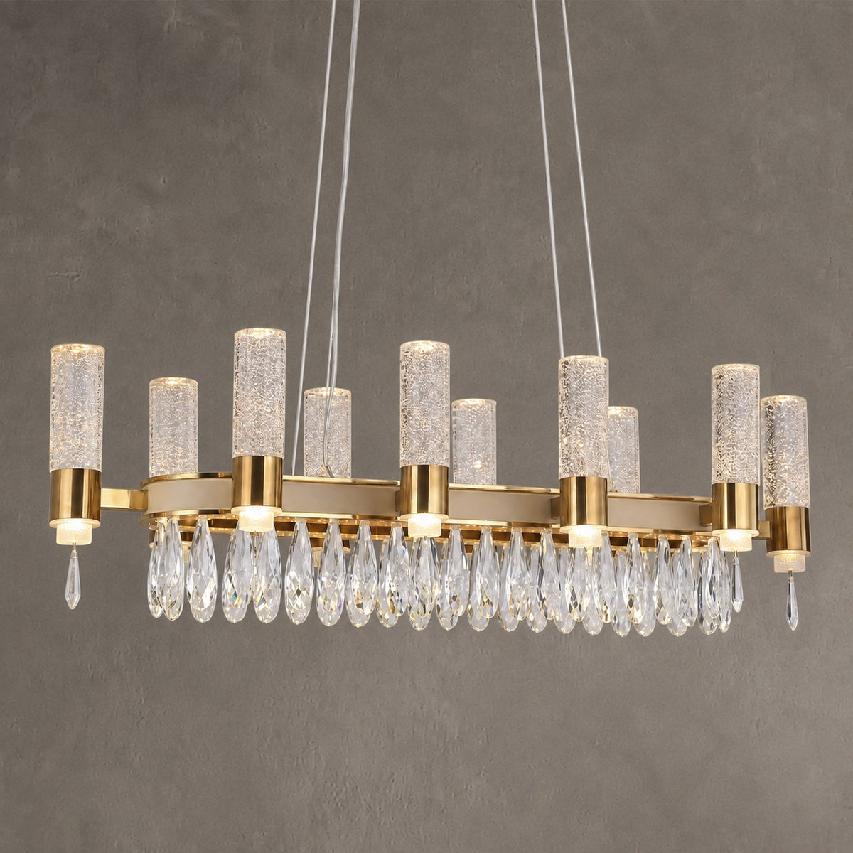 Nido Crystal Linear Chandelier