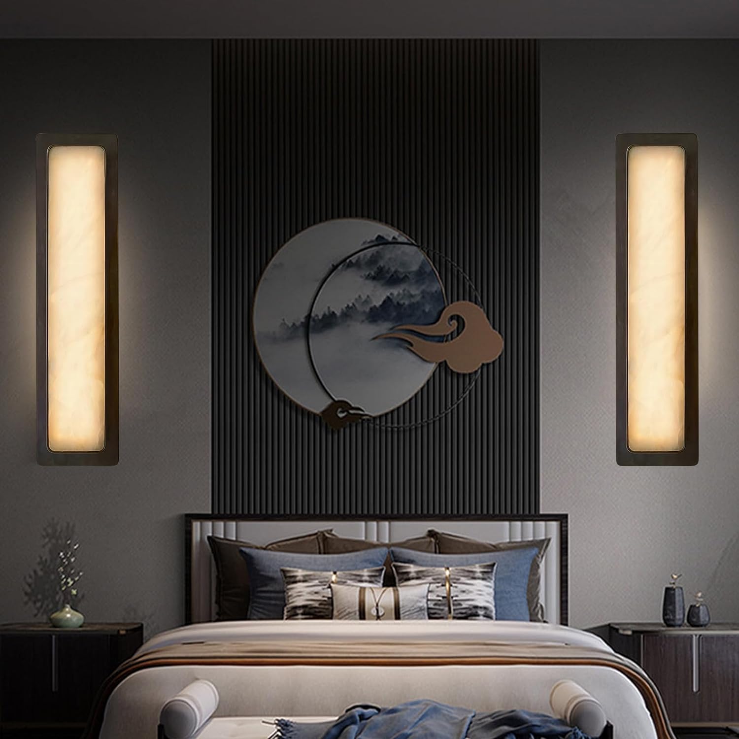 Gold Modern LED Acrylic Wall Sconce 19W Cool White