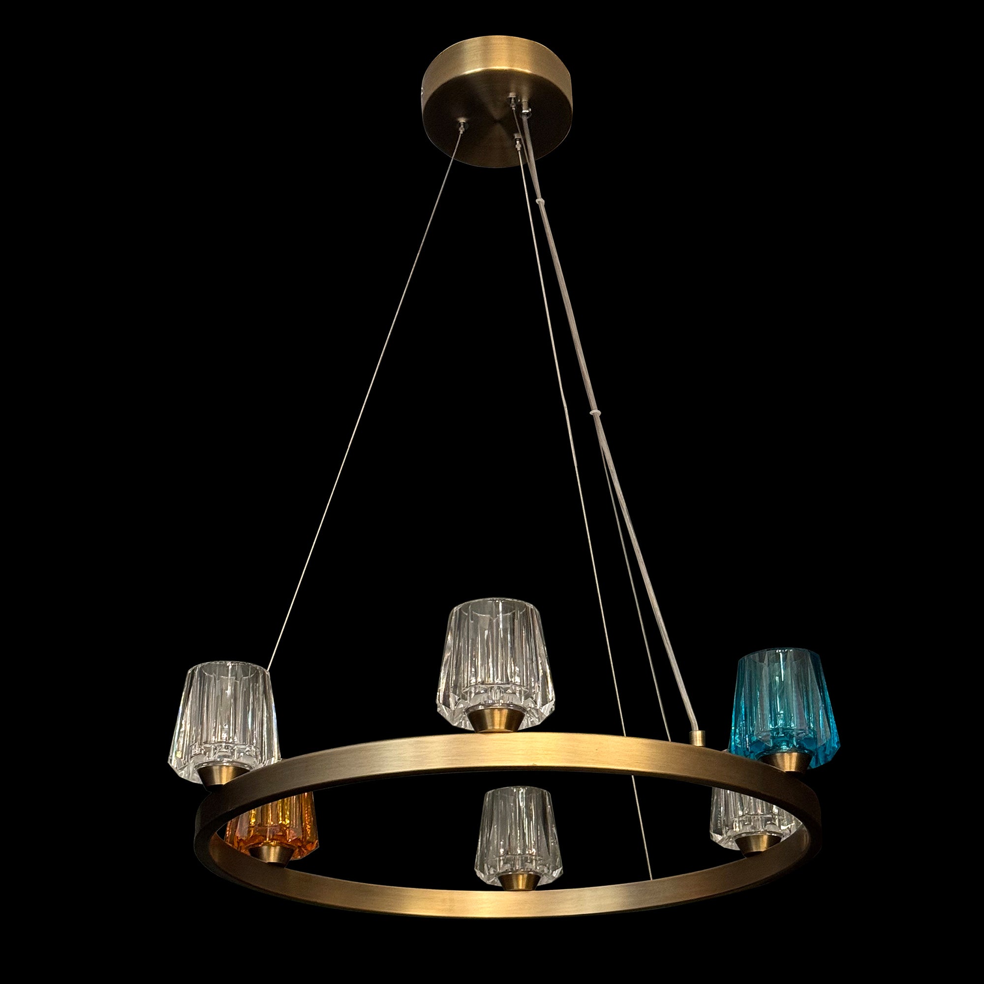 K9 Crystal Cup LED Pendant & Wall Light Collection