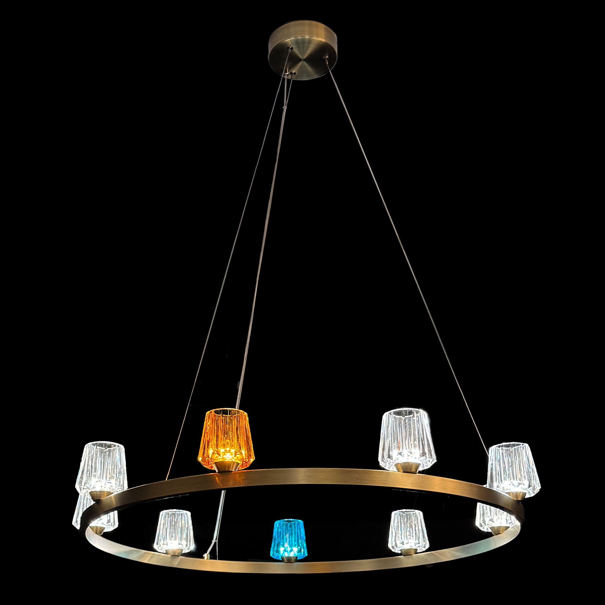 K9 Crystal Cup LED Pendant & Wall Light Collection