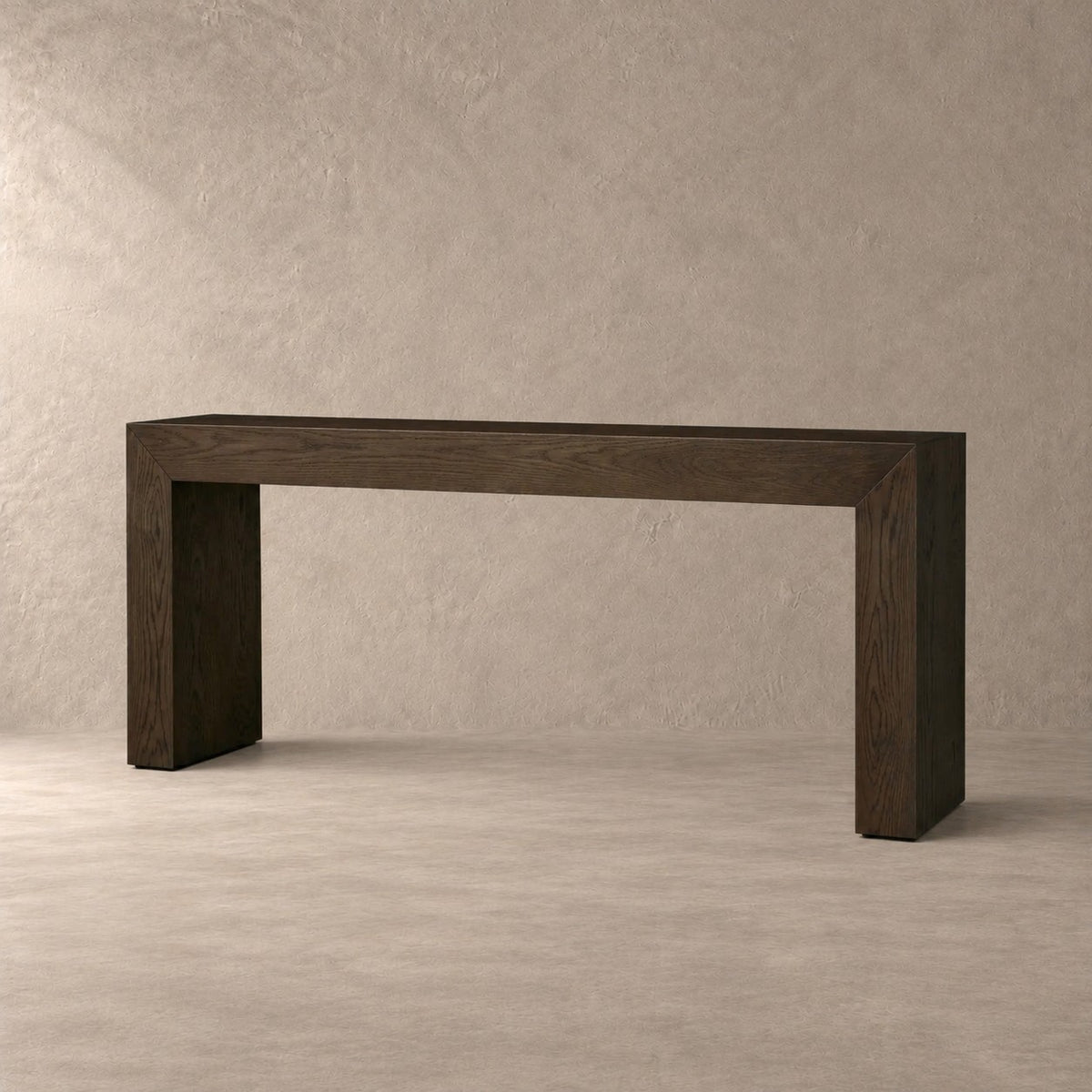 Waterfall Edge Solid Oak Hallway Table