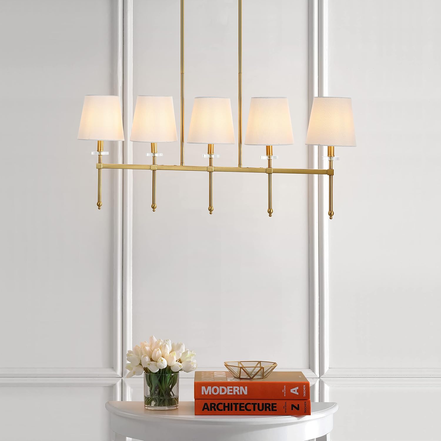 Rhodes Linear Chandelier 5 Light / 6 Light