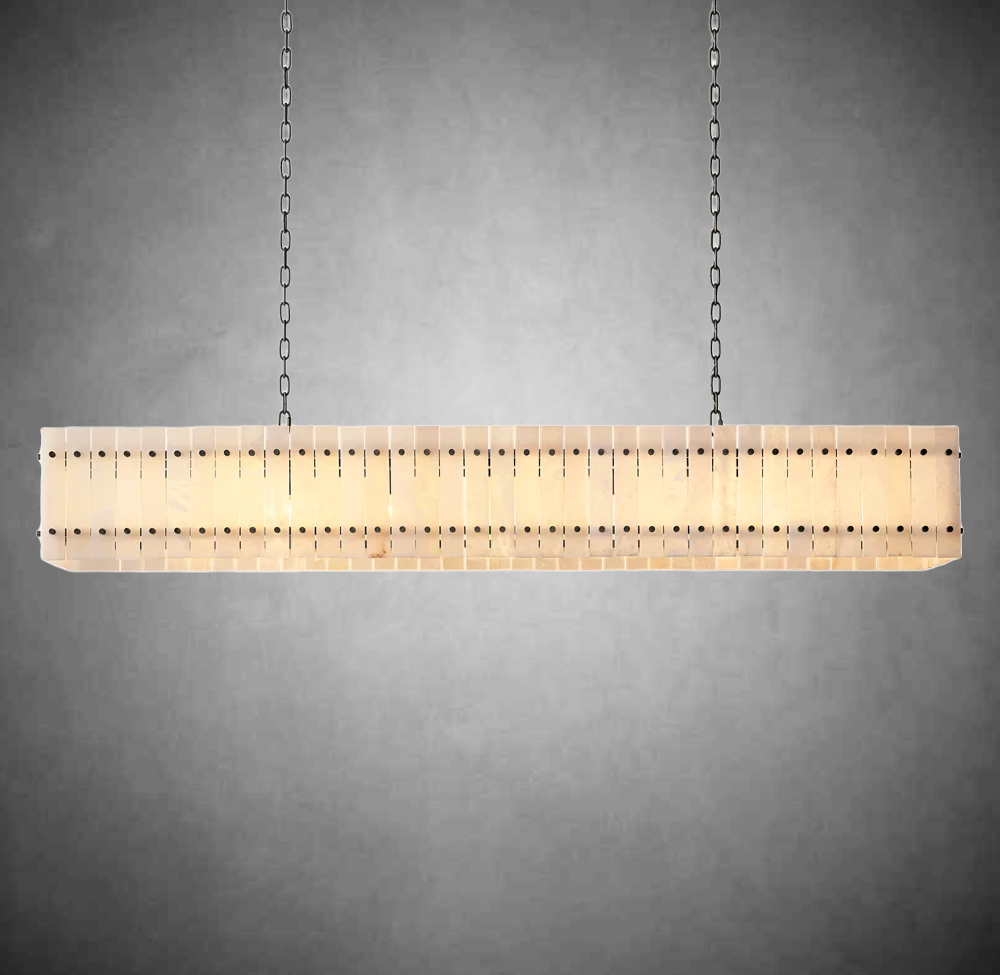 Marino Alabaster Linear Chandelier