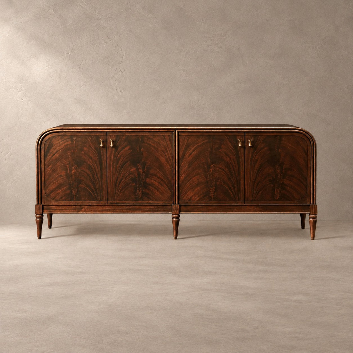 Vintage Mahogany Wood Storage Sideboard