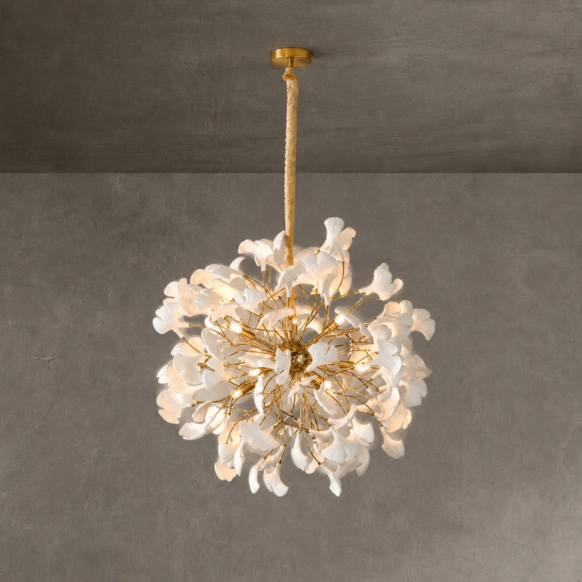 Ceramic Ball Pendant 800 - Gold