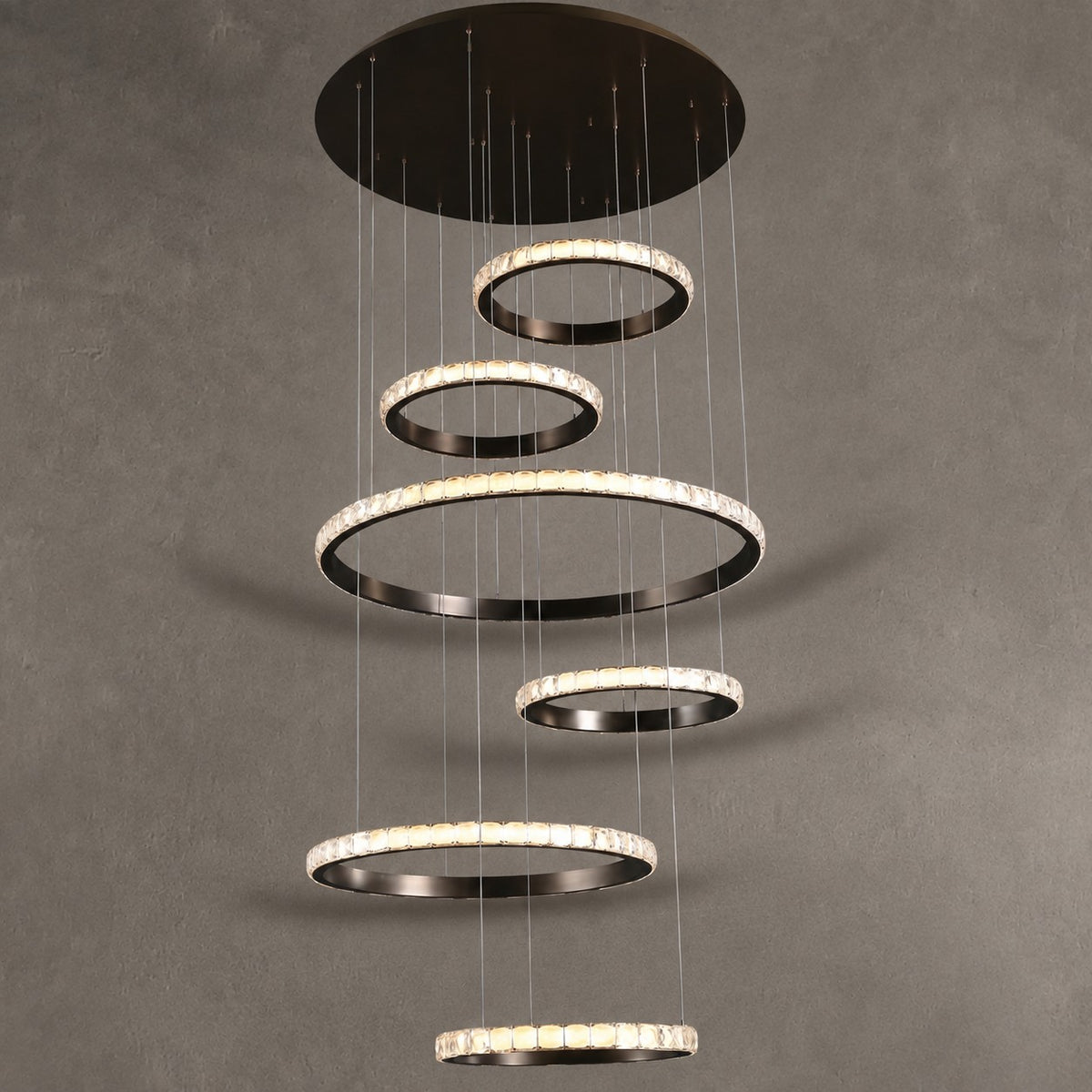 Drake Crystal Cascading Chandelier