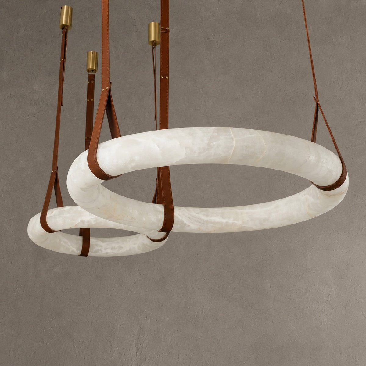 Cuoio Ring Leather Pendant Light