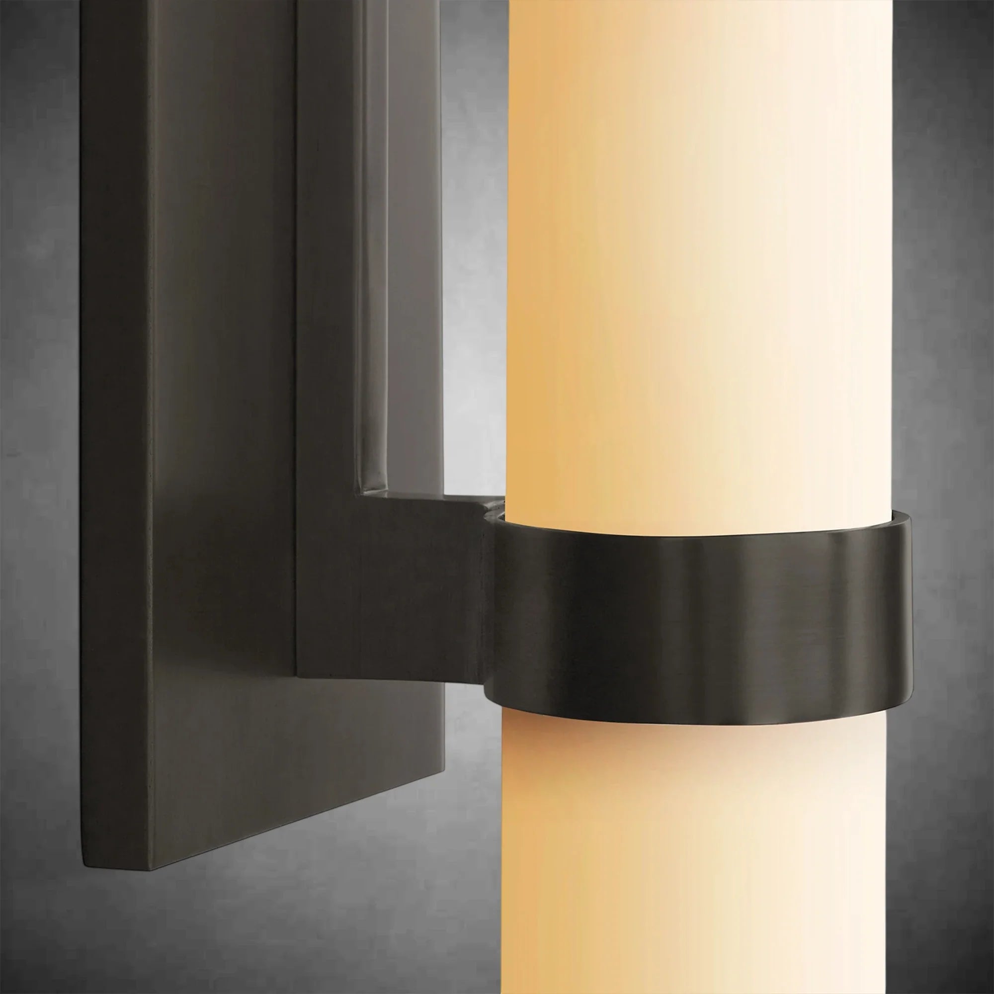 Ravel Milk Glass Wall Sconce with Brass, Black, Nickel Finishes