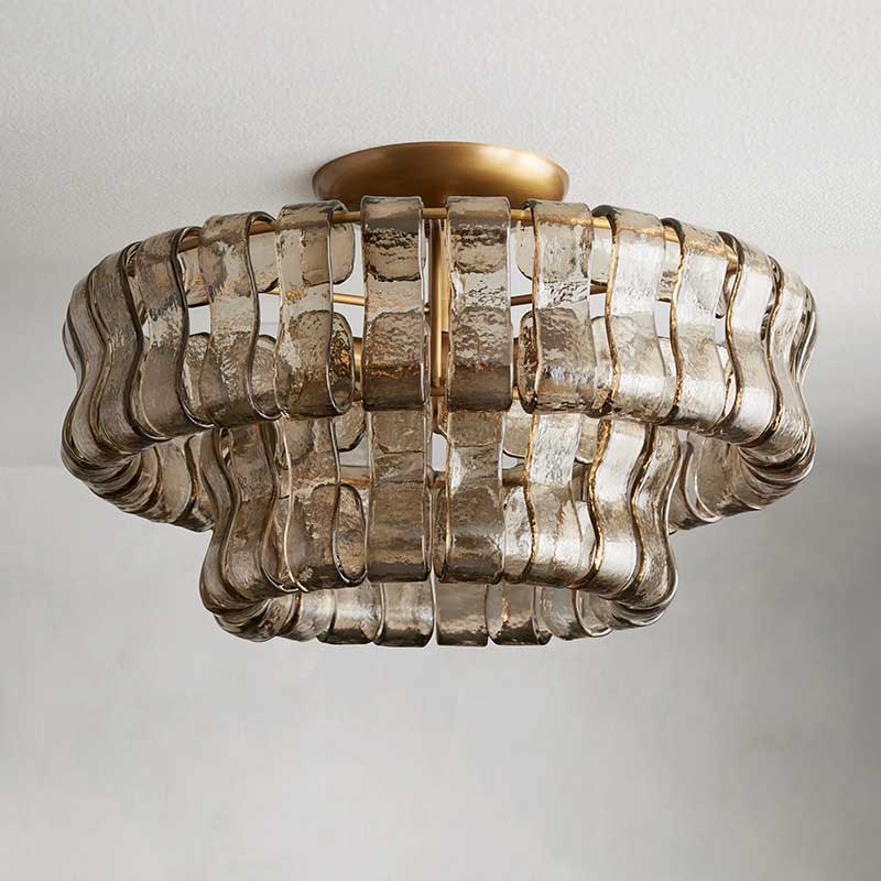 Ghiaccio Flushmount Chandelier