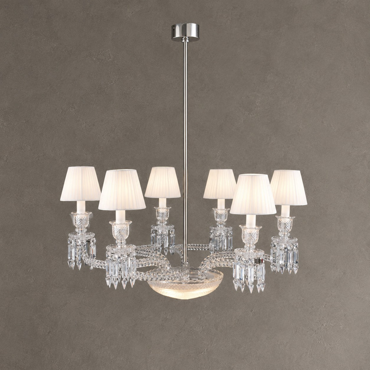 Lliana Classic Luxury Oval K9 Crystal Chandelier 6 Lights