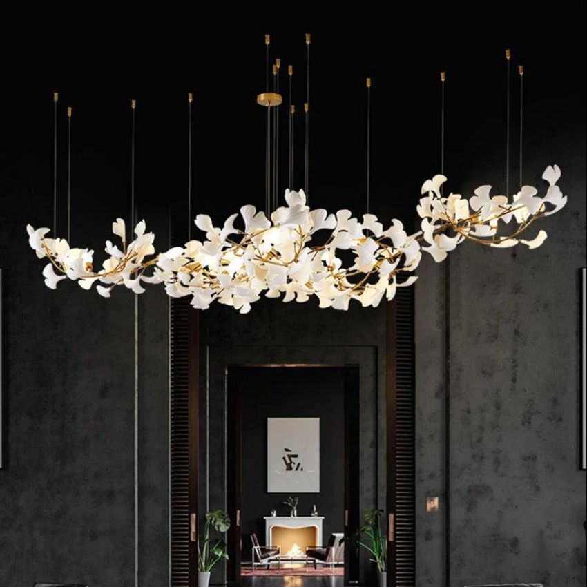 Ceramic Ginkgo Chandelier 4 Sizes