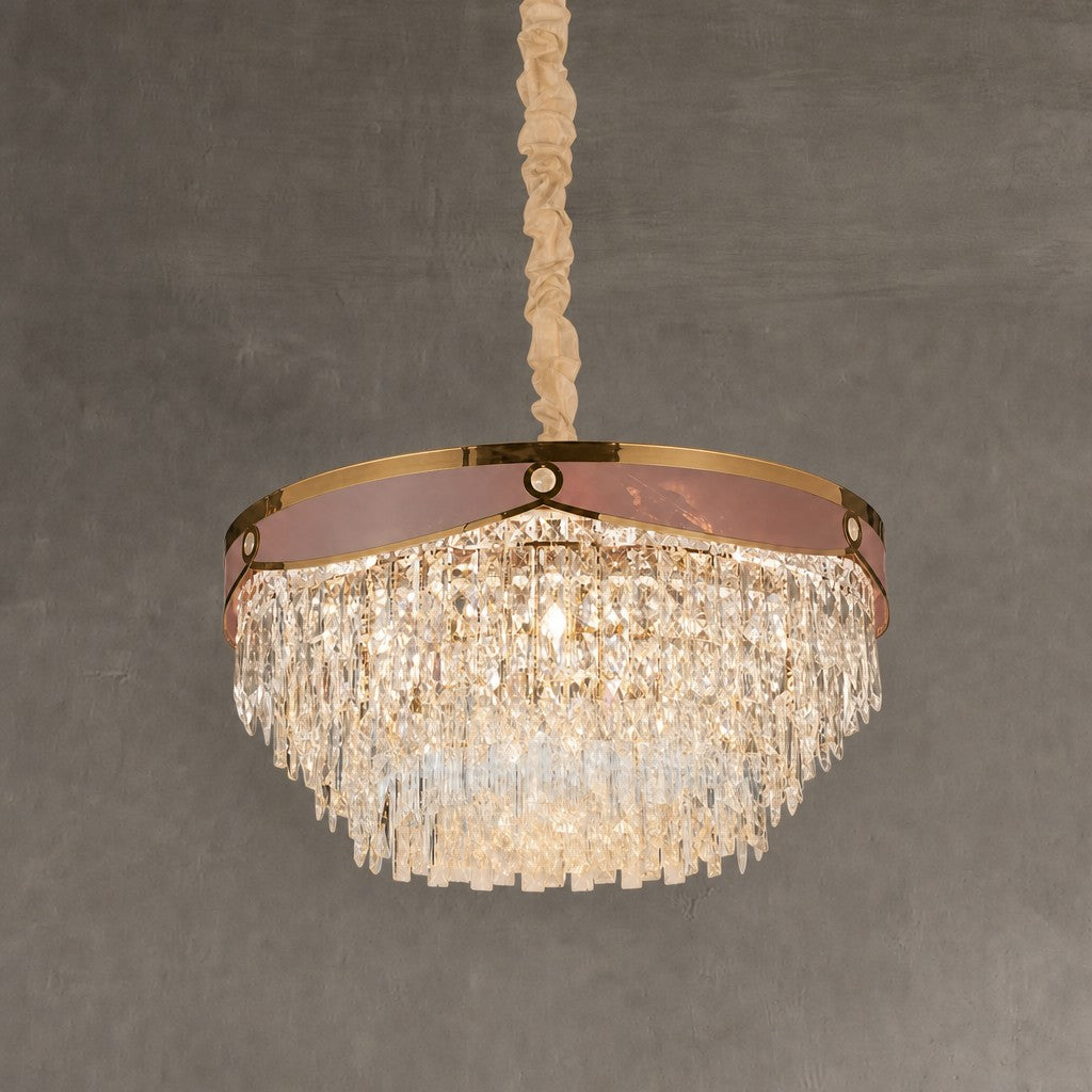 Crystal Halo Chandelier