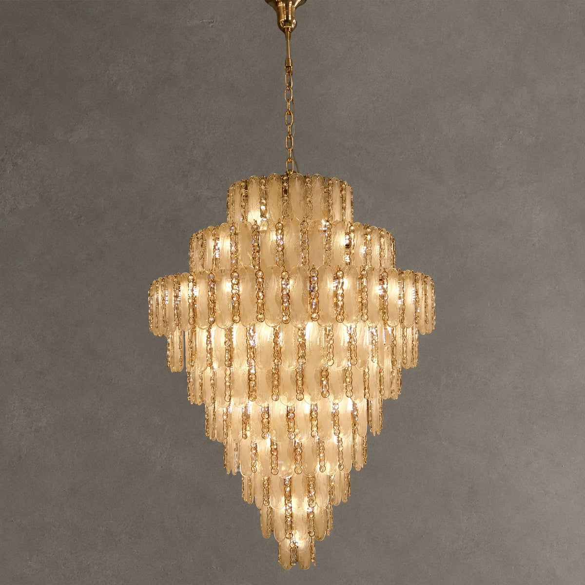 Modern Feather Crystal Chandelier Set in Chrome/Gold Finish for High/Low-ceiling