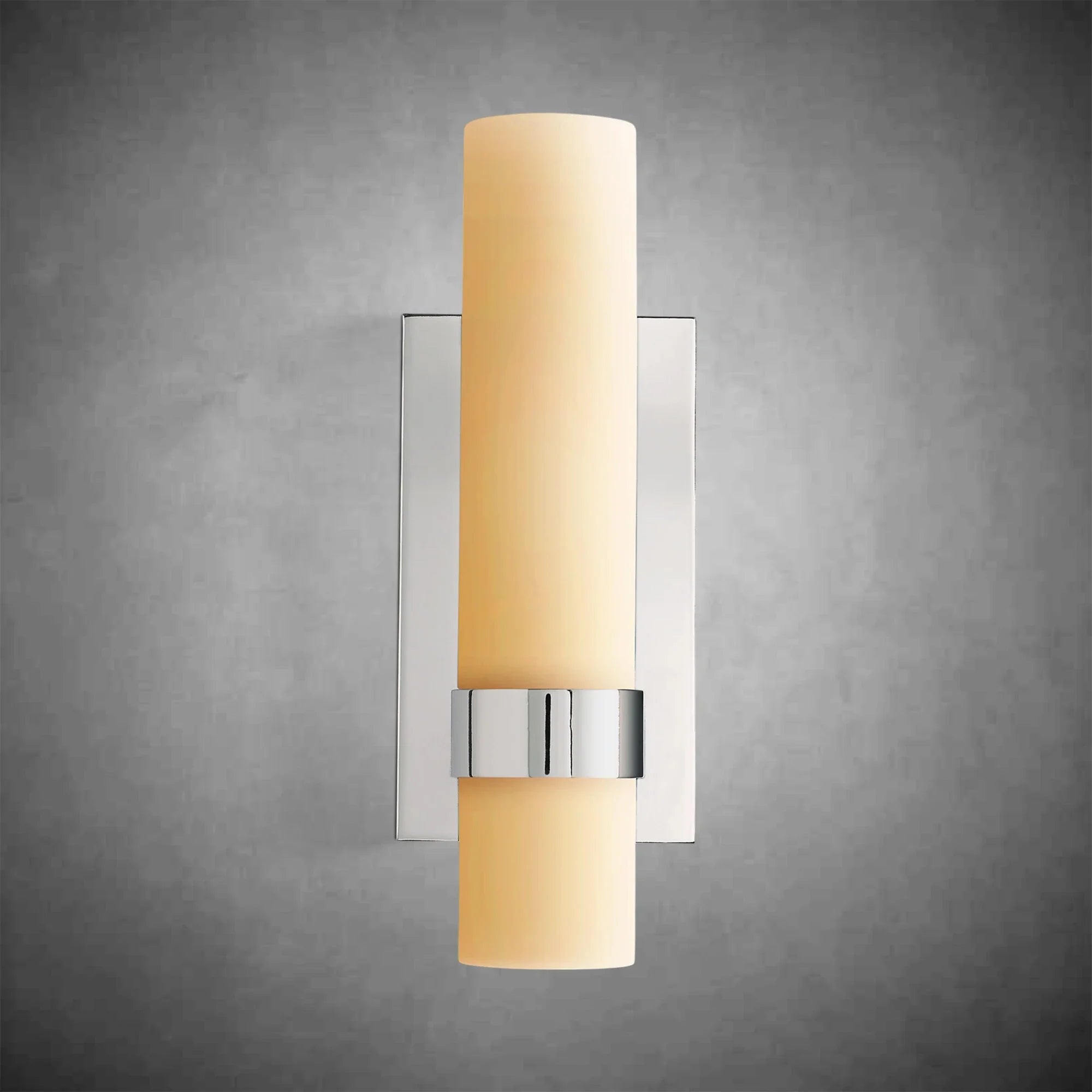 Ravel Milk Glass Wall Sconce with Brass, Black, Nickel Finishes