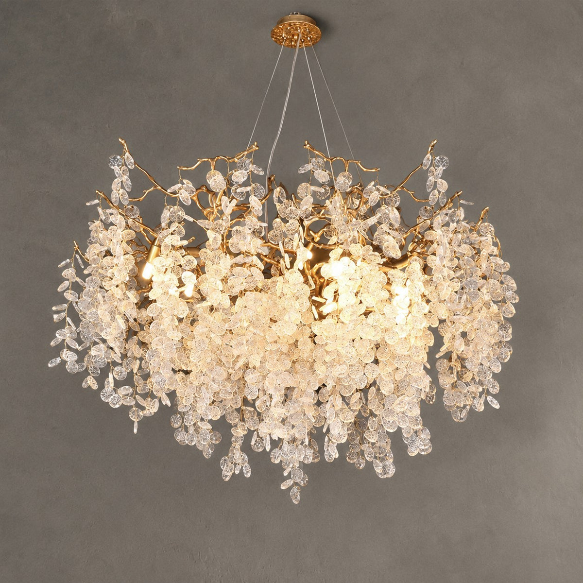 Luxury Spring Round Branch Chandelier