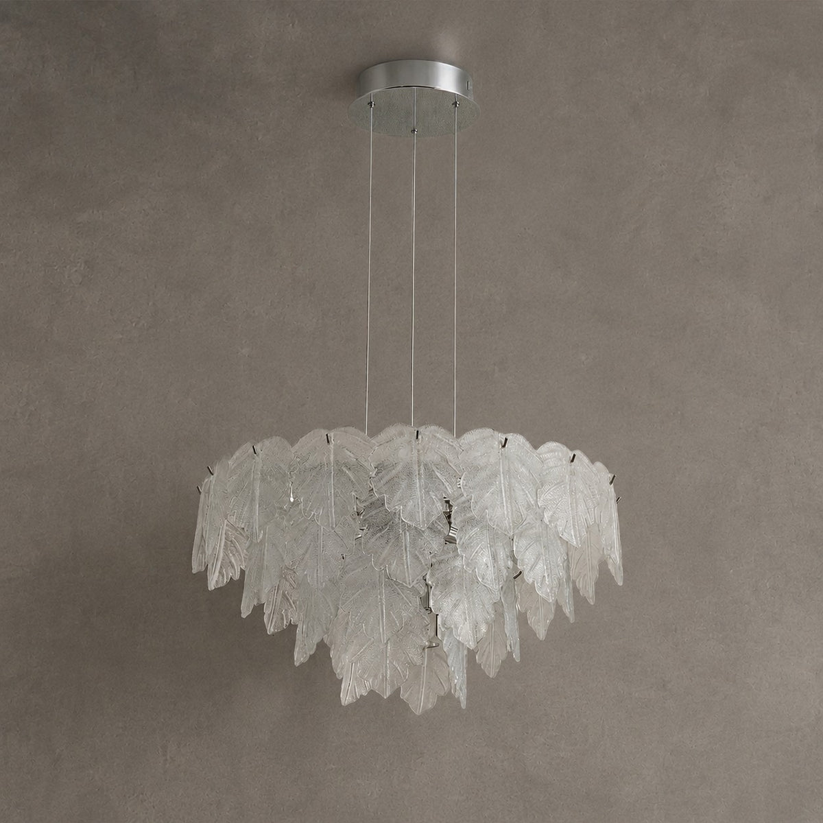 Keira Modern Chrome Chandelier 24" D