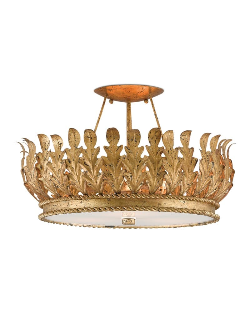 Arcadia Semi-Flush Mount Chandelier 18.5'' For living room, bed room, Foyer Entryway