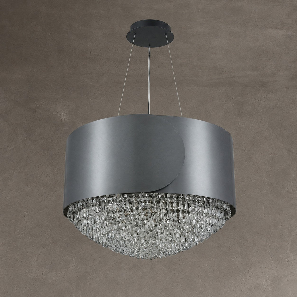Theron Crystal Pendant Light 28"