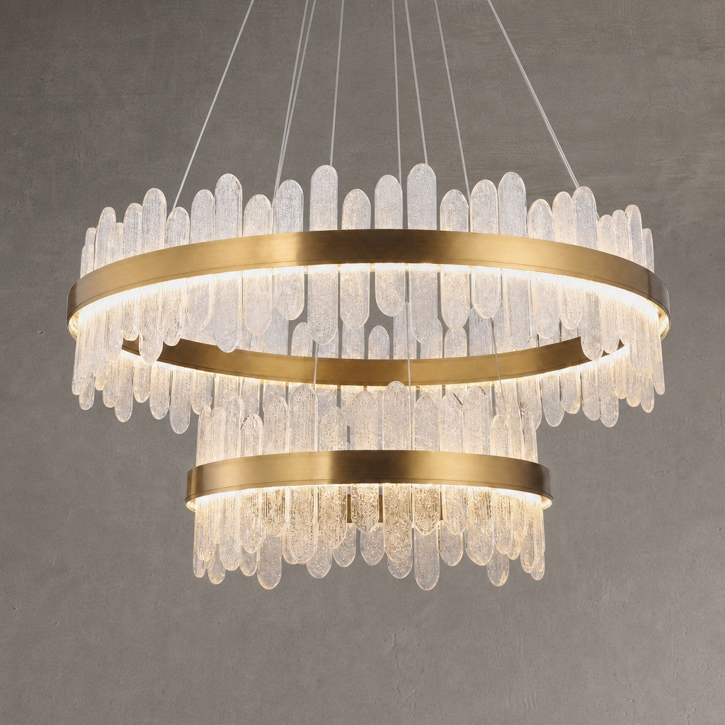 Bocciolo Handblown Duo Chandelier