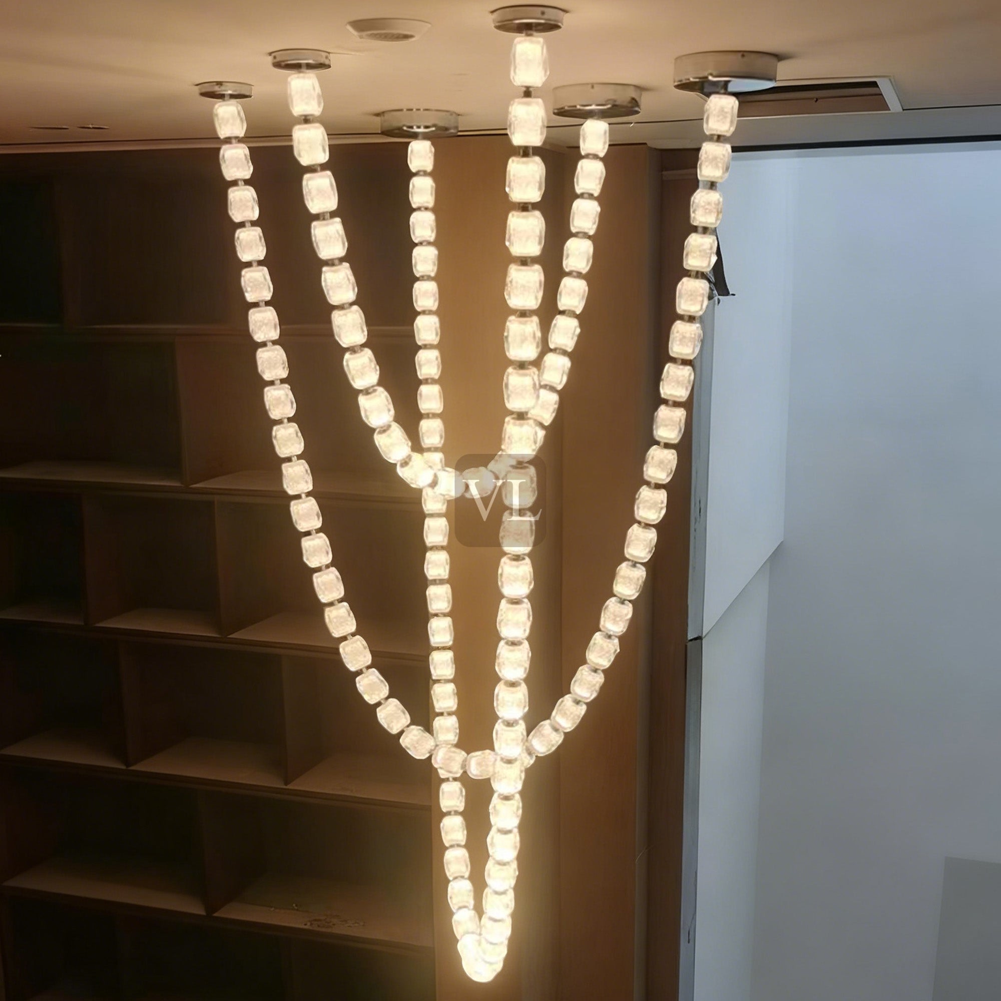 Modern Crystal Bead Chandelier