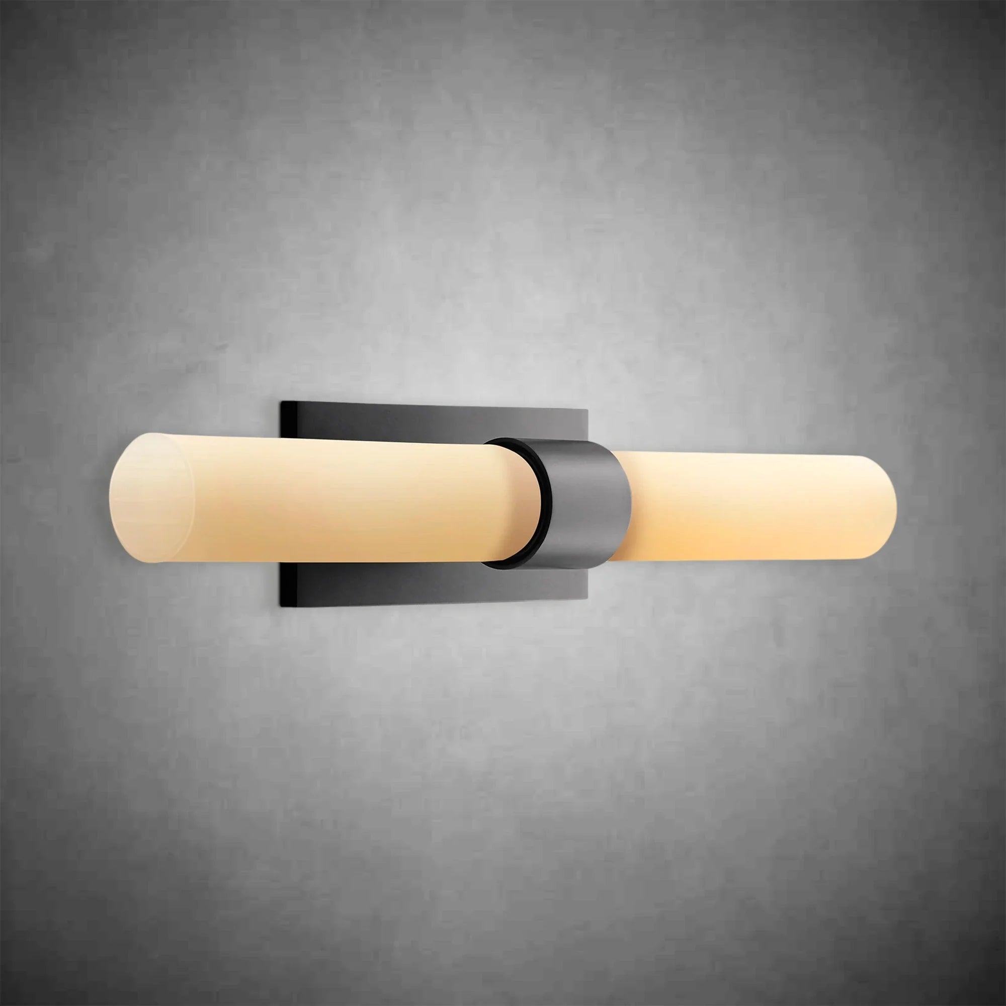 Ravel Milk Glass Wall Sconce with Brass, Black, Nickel Finishes